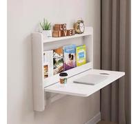 Mesita de noche plegable de madera montada en la pared, mesa auxiliar multifuncional que ahorra espacio para dormitorio y sala de estar