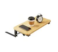Mesita de noche plegable para cama, organizador de bandeja de escritorio flotante, organizador antideslizante con clip, accesorio de litera que ahorra espacio, para apartamento, alquiler, hogar