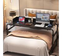 Mesita de noche sobre ruedas, móvil sobre la cama, portátil, carrito de escritorio, mesa médica para hospital, mesa sobre silla, mesa reclinable ajustable sobre la cama