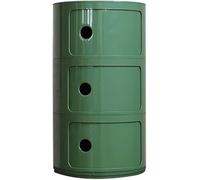 Mesita de noche vertical de 3 niveles con cajones, elegante armario de almacenamiento, puerta corrediza, estante decorativo de varios niveles para dormitorio, sala de estar, decoración del hogar