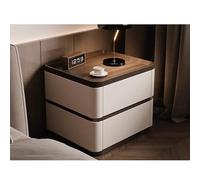 Mesita de Noche Vintage Mesita de Noche Moderna Mobiliario for Dormitorio No Requiere Montaje for salón, Dormitorio y Oficina(White,50cm/20in)