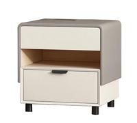 Mesita De Noche Yajuer, Mesitas De Noche con Cajones De Almacenamiento, Mesita De Noche Moderna, Mesita De Noche Bonita, Cómoda Pequeña De Madera para Dormitorios con Espacios Reducidos(Gray,50*40*53c