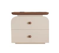 Mesita De Noche Yajuer, Mesitas De Noche, Mesitas De Noche Modernas De Madera, Gabinete De Almacenamiento, Mesita De Noche De Madera con Almacenamiento, Mesas Pequeñas para Espacios Pequeños(Brown,60*
