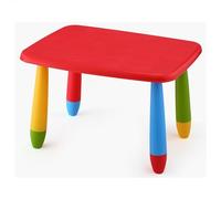 Mesita Infantil Rectangular roja, Multifuncional, diseño Moderno, 72,5x57x47 cm, Fabricada en plástico, Resistente, jardín o terraza