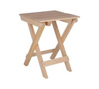 Mesita Plegable para jardín terminación SIN Barniz, de 40 x 40 cm