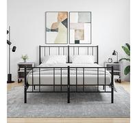 Mesitas de noche 2 uds madera ingeniería gris Sonoma 40x30x50cm, modern nightstands with storage shelves, durable engineered wood bedroom furniture, easy assembly bedside tables for small spaces