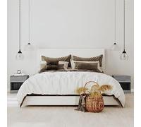 Mesitas de Noche 2 uds, Material Madera Contrachapada, con Cajón y Estante Inferior, Diseño Multifuncional, Mesa de Cabeceira, Mesita Auxiliar, para Dormitorio, Color Gris Sonoma, 36.5x30.5x38 cm