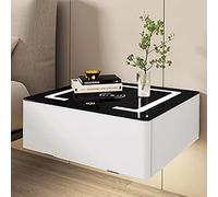 Mesitas de noche colgantes LED ,mesillas de noche dormitorio,mesa Auxiliar Estrecha,Mesa Lateral Moderna, 1 Cajones, Mesita De Noche Inteligente Con Estación De Carga Inalámbrica Lámpara. ( Color : Wi