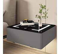 Mesitas de noche colgantes LED ,mesillas de noche dormitorio,mesa Auxiliar Estrecha,Mesa Lateral Moderna, 1 Cajones, Mesita De Noche Inteligente Con Estación De Carga Inalámbrica Lámpara. ( Color : Da