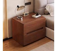 Mesitas De Noche Con Cajones, Mesitas De Noche Asequibles, Gran Capacidad, Duraderas, Resistentes A Los Golpes, Adecuadas for Dormitorios Y Salones(Walnut,15.7IN_2-TIER)