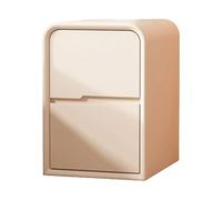 Mesitas de noche delgadas - Mesita de noche de madera con 2 cajones, mesa auxiliar ligera de lujo, cómoda que ahorra espacio para dormitorio