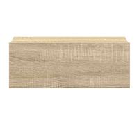 Mesitas de Noche Flotantes, Mesita de Noche Minimalista Moderna para Dormitorio, Elegante Gabinete de Almacenamiento Compacto, Adecuado para Organizar Elementos Esenciales y (Roble Sonoma #01)