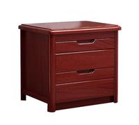 Mesitas de Noche, mesita de Noche de Madera, mesita de Noche con cajón, mesita de Noche Alta, mesita de Noche Moderna para Dormitorio, Pasillo y Sala de Estar(Red Sandalwood Color,45 * 40 * 49cm)