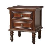 Mesitas De Noche, Mesitas De Noche De Mediados De Siglo, Mesita De Noche con Cajón, Mesita De Noche Moderna, Mesita De Noche Alta, Mesitas De Noche Pequeñas para Dormitorios(Walnut,45 * 38 * 52cm)