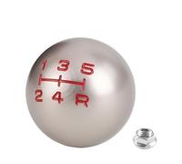 MESKEL Perilla Cambio Marchas Coche Adaptador M10 5/6 Velocidades Con Bola Redonda Repuesto Para Perilla Cambio Marchas Manual Automática Universal(5 Speed-champagne)