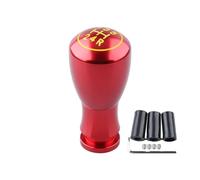 MESKEL Perilla Cambio Marchas Coche Cabezal Cambio Marchas Manual Universal 5 Velocidades Aleación Aluminio Accesorios Repuesto Para Interior Coche(Rojo)