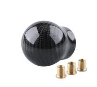 MESKEL Perilla Cambio Marchas Coche Perilla Cambio Marchas Universal Fibra Carbono Para 5 Y 6 Velocidades Transmisión Manual Con Adaptador(No-mark)