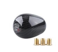 MESKEL Perilla Cambio Marchas Coche Perilla Cambio Marchas Universal Fibra Carbono Para Carreras 5/6 Velocidades Con Forma Elipse Para Transmisión Manual Accesorios(5-Speed)