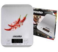 Mesko - Báscula de cocina, plástico, color blanco