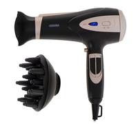 Mesko MS 2287 Secador de Pelo con ionización 2200 W Difusor Concentrador Regulación de Temperatura Aire frío Cool Shot Negro