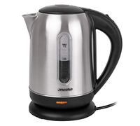 Mesko MS1288 Hervidor de Agua Eléctrico 1,7 Litros, Acero Inoxidable sin BPA, Apagado Automático, Inalámbrico 360º sin Cable, Resistencia Oculta, 2200W