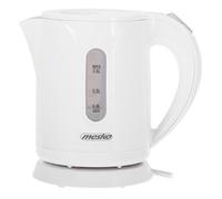 Mesko MS1376 Hervidor de Agua Eléctrico 0,8 Litros, Pequeño, Inalámbrico, sin BPA, sin Cable, Apagado Automático, Base 360º, Filtro Antical, Blanco, 850W