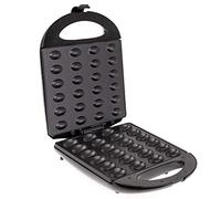 Mesko MS3041 Gofrera Hornillo Eléctrico para Pastas en Forma de Nuez, Oreshki Rellenas de Crema, 24 Mitades de Galletas Horneadas en 2 Minutos, Placas Antiadherentes, Nut Maker Negro, 1600W