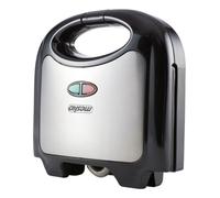 Mesko MS3080 Sandwichera Eléctrica para 2 Sandwiches, 4 en Forma de Triángulo, Placas Antiadherentes, Temperatura Automática, Compacta, Acabado Acero Inoxidable, 850W