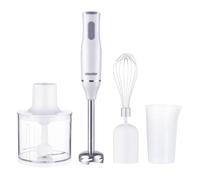 Mesko MS4629 Batidora de Mano Multifunción, Procesador de Alimentos Picadora 0,5 L, Accesorio para Montar Acero Inoxidable, 2 Velocidades, Brazo Desmontable, Vaso Medidor 0,7 L, 800W