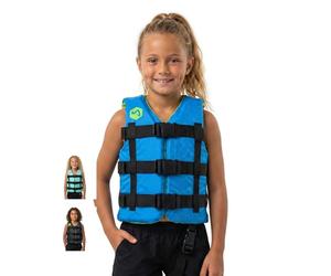 Mesle Chaleco De Natación para Niños H210 Junior con Correa De Entrepierna, 25-40 Kg, Ayuda a La Flotación, Ligero De 50 N para 6-10 Años, Impacto para Paddle Surf y Kayak