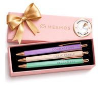 MESMOS 3 bolígrafos inspiradores para mujer, tinta alemana y punta suiza de 1 mm, regalos inspiradores para mujeres, bolígrafos motivacionales para jefa, regalos de felicitación para mujer, bolígrafo