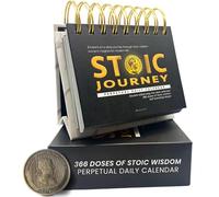 MESMOS Calendario estoico diario 366, regalos inspiradores para hombres, afirmaciones diarias para hombres, decoración de escritorio de oficina para hombres, regalos motivacionales de autocuidado para