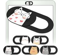 MESMOS Cubierta deslizante para cámara web, regalos para amantes de los gatos para mujeres, amantes de los gatos, regalos para mamá para mujeres, cubierta de cámara de laptop, linda (pequeña)