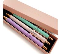 MESMOS Pastel Pens Mindfulness Gifts Inspirational Fancy Pens for Women Wellness & Spiritual Gifts Self Love Self Care Gifts Journaling Pens Cut
