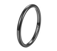 Mesnt Anillo de boda para hombres y mujeres, tungsteno de 2 mm, 4 mm, 6 mm, 8 mm, ajuste cómodo, anillo de boda para hombres y mujeres, Metal, Sin piedra preciosa