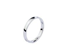 Mesnt Anillo de boda simple de platino/oro blanco de 9 quilates, 14 quilates y 18 quilates para hombres y mujeres, Metal, No es una piedra preciosa