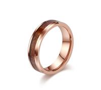 Mesnt Anillos de carburo de tungsteno para hombres y mujeres, 4 mm, 6 mm, 8 mm, anillo de tungsteno con incrustaciones de madera, Metal, Sin piedra preciosa