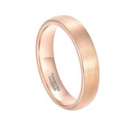 Mesnt Anillos para hombres y mujeres, de tungsteno, clásico cepillado liso, alianzas de boda para hombres y mujeres, 3 mm/5 mm, Metal, Sin piedra preciosa