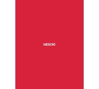 MESOKI Notebook, Solid Collection, Chroma, Glossy Red, Line, 80 Pages, Soft Cover (7.5 x 9.75)