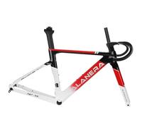 MESOVFCA Cuadro de Bicicleta de Carretera 700C de 47/51/54/56/58 cm, Cuadro de Carbono para Carreras, Freno de Disco, Eje pasante F12 x 100 mm, R12 x 142 mm, Horquilla y Manillar de Fibra de Carbono.