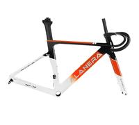 MESOVFCA Cuadro de Bicicleta de Carretera 700C de 47/51/54/56/58 cm, Cuadro de Carbono para Carreras, Freno de Disco, Eje pasante F12 x 100 mm, R12 x 142 mm, Horquilla y Manillar de Fibra de Carbono.