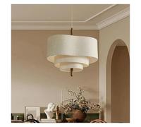 MESOVFCA Lámpara Colgante de Tela rústica Vintage Bohemia Hecha a Mano para Cocina, Sala de Estar, Comedor, Tiendas, Oficina, Hotel, apartamento, Moderna.