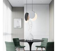 MESOVFCA Lámpara Colgante LED posmoderna, Redonda, para cafetería, Loft, Sala de Estar, Dormitorio, decoración, Accesorios de iluminación, candelabro Grande