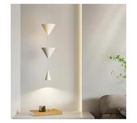 MESOVFCA Lámpara Colgante Minimalista Moderna con diseño de Cono Triangular invertido para Sala de Estar, Dormitorio, lámpara de Noche, lámpara de araña Grande