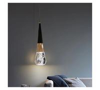 MESOVFCA Lámpara Colgante Moderna de Oro Negro, lámpara Colgante de acrílico con Burbujas LED, Luces Colgantes de Techo iluminadas, Modernas