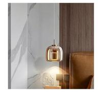 MESOVFCA Lámpara Colgante nórdica para decoración del hogar, Moderna lámpara Colgante con Bola de Cristal para Comedor, Dormitorio, Cocina, Bar, Moderna