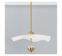 MESOVFCA Lámpara Colgante Vintage de Doble Galleta con diseño de Loto para Sala de Estar, Escalera, vestíbulo de Hotel, lámpara Colgante