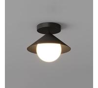 MESOVFCA Lámpara de Techo semiempotrada con Pantalla acrílica esférica, Moderna y Minimalista, con Casquillo G9, Ideal para Pasillo, Entrada, Dormitorio y Sala de Estar.