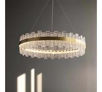 MESOVFCA Lámparas Colgantes LED de Cristal de Lujo para el hogar, Sala de Estar, Comedor, iluminación, decoración, candelabro, lámpara Colgante para Dormitorio Interior, lámpara de araña Grande