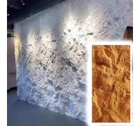 MESOVFCA Paneles de pared 3D efecto piedra, revestimiento de pared de 60 mm de grosor para sala de estar, dormitorio, sala de hotel, tablero decorativo de revestimiento de pared
